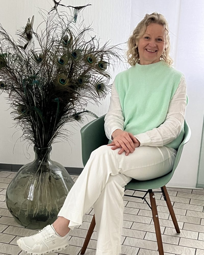 Dr. med. Anke Vogel-Teichmann, Fachärztin für Innere Medizin und Diabetologin in ihrer Hausarztpraxis in Heßheim.